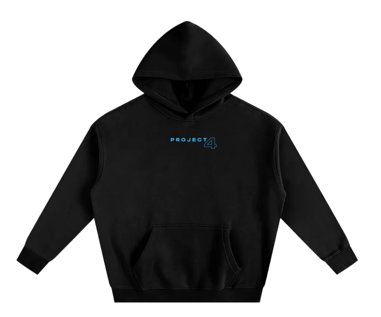 PROJECT4 Blue Oversized Premium Hoodie