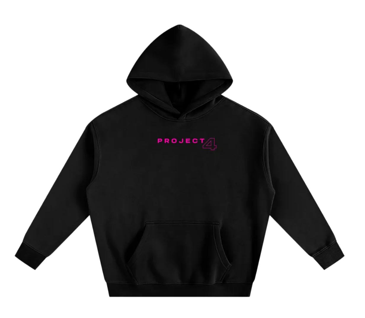 PROJECT4 Pink Oversized Premium Hoodie