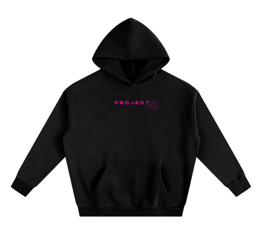 PROJECT4 Pink Oversized Premium Hoodie