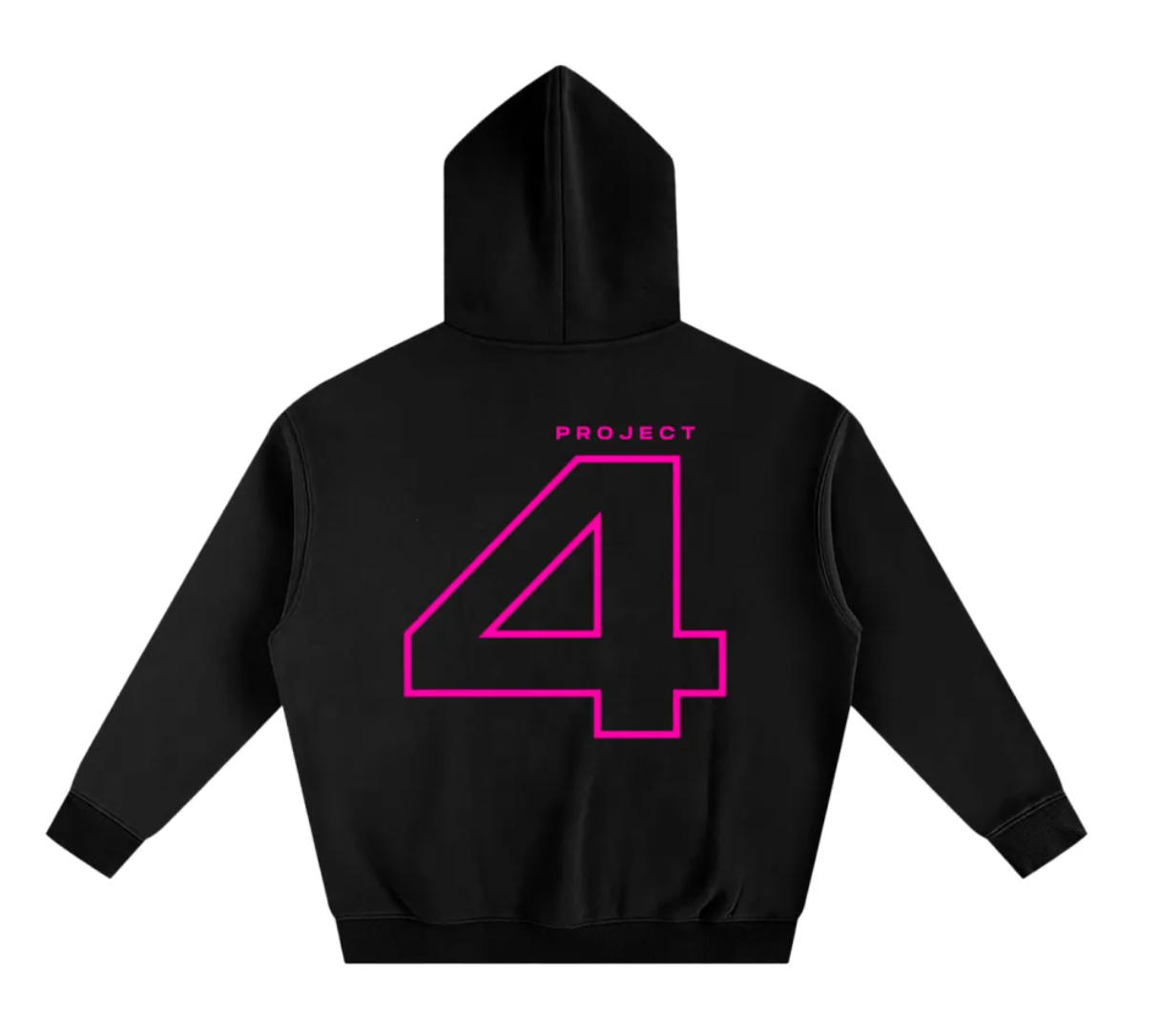 PROJECT4 Pink Oversized Premium Hoodie