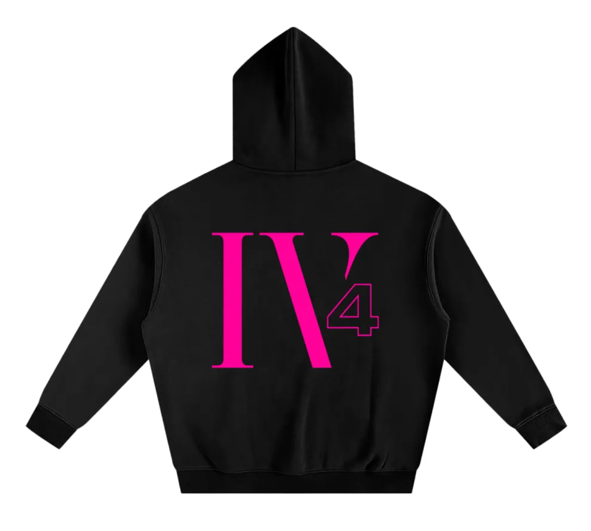 PROJECT4 IV4 Pink Oversized Premium Hoodie